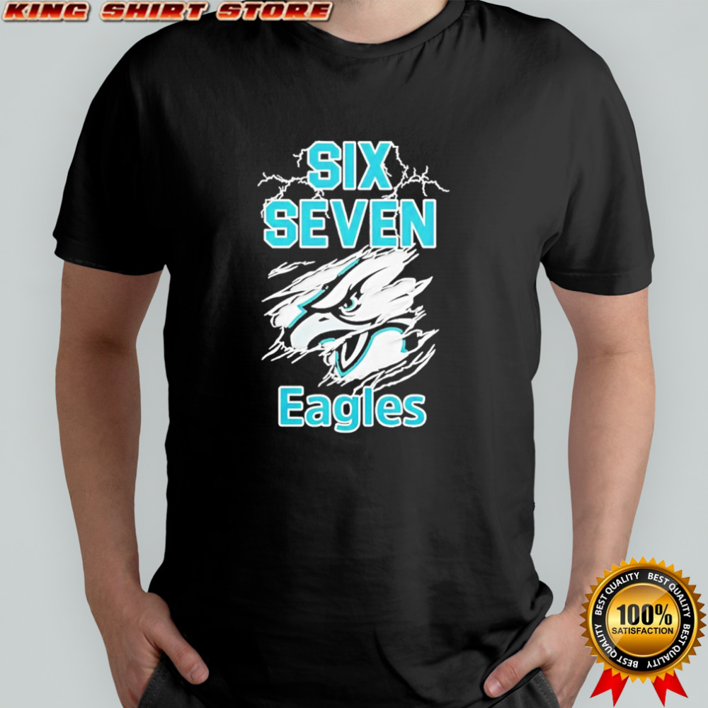 Six Seven Philadelphia Eagles logo lightning shirt