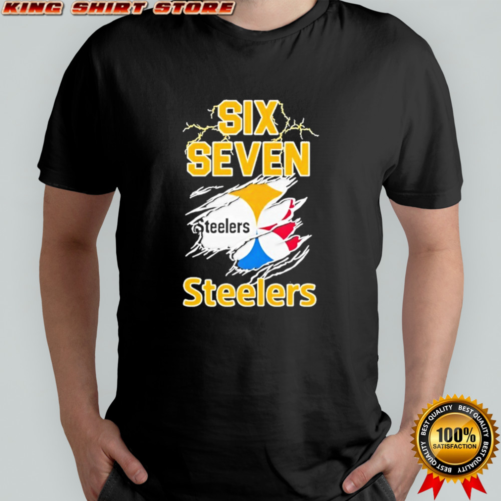 Six Seven Pittsburgh Steelers logo shirt