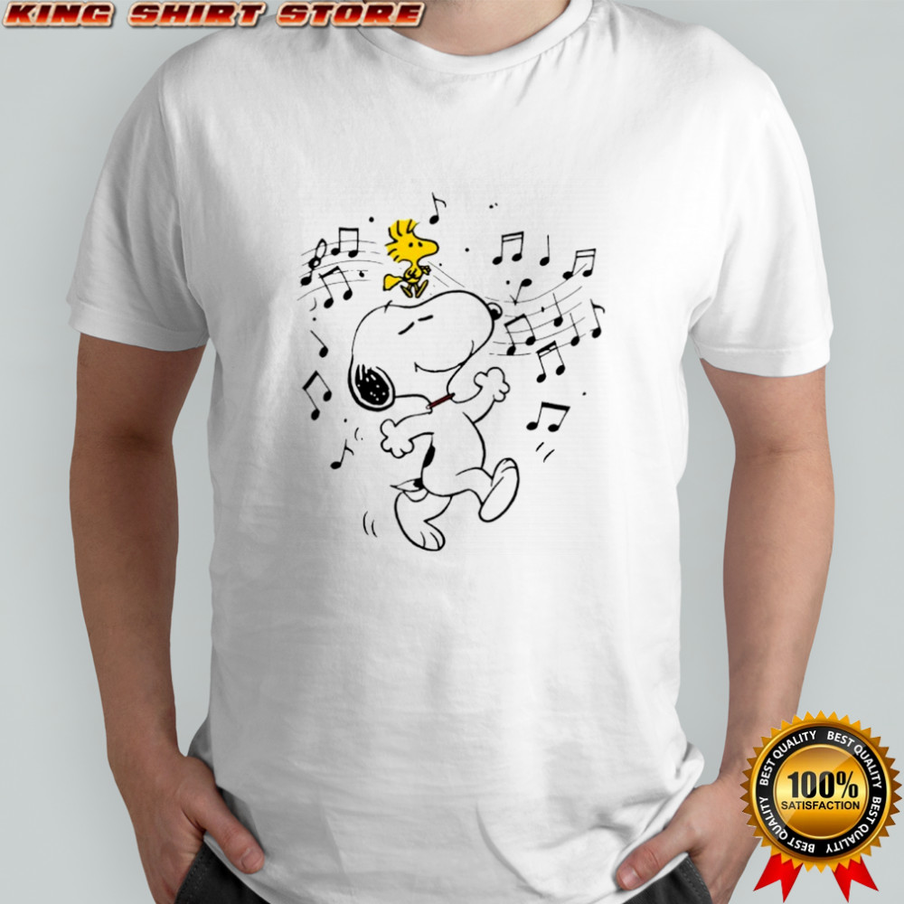Snoopy Dancing with Woodstock Shirt