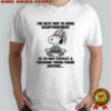 Snoopy the best way to avoid disappointment is to not expect a fucking thing from anyone Christmas shirt