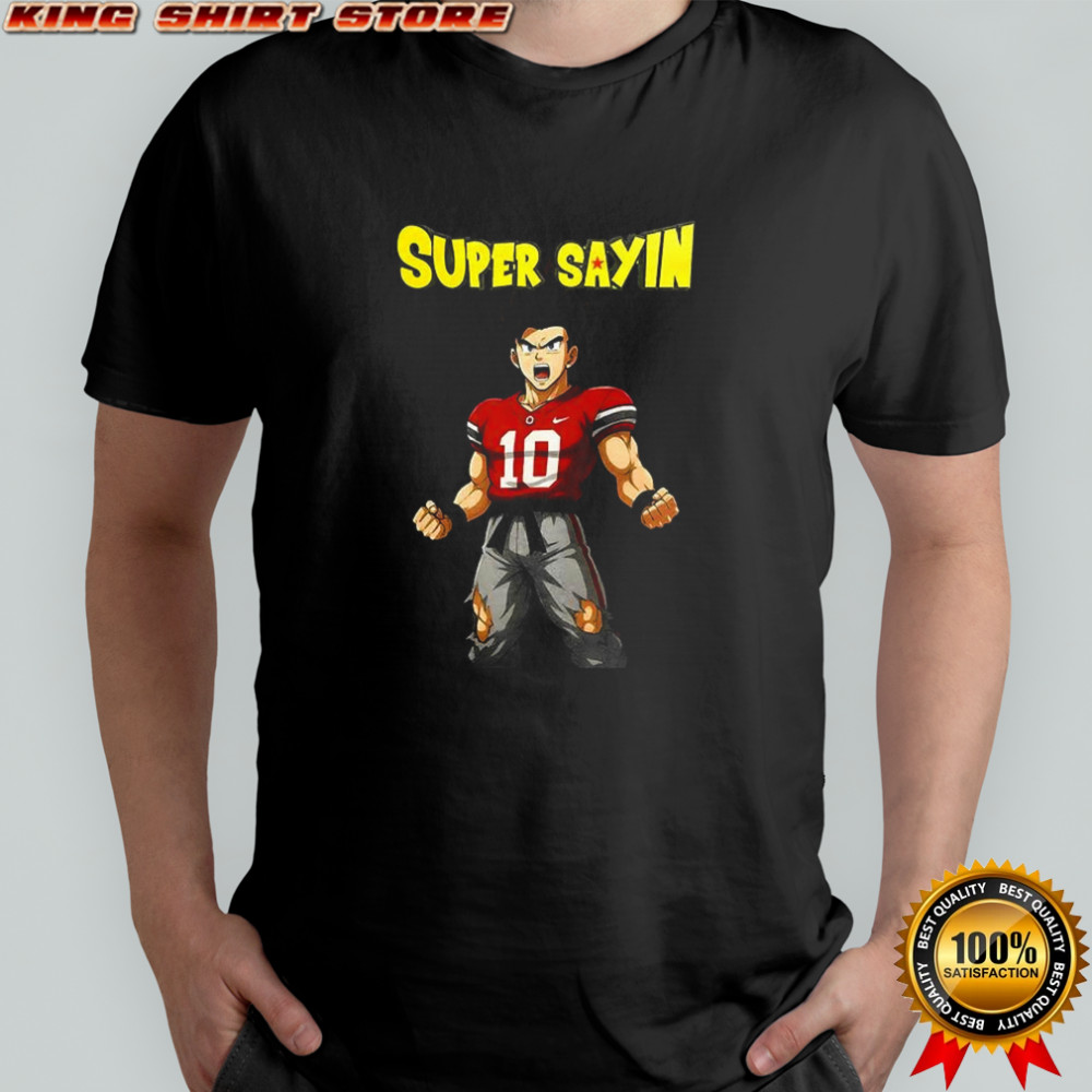 Super Sayin Dragon Ball X Ohio State Buckeyes football shirt