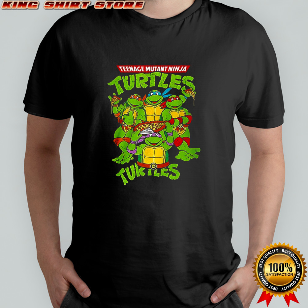 Teenage mutant ninja turtles eat pizza and smash fascism shirt