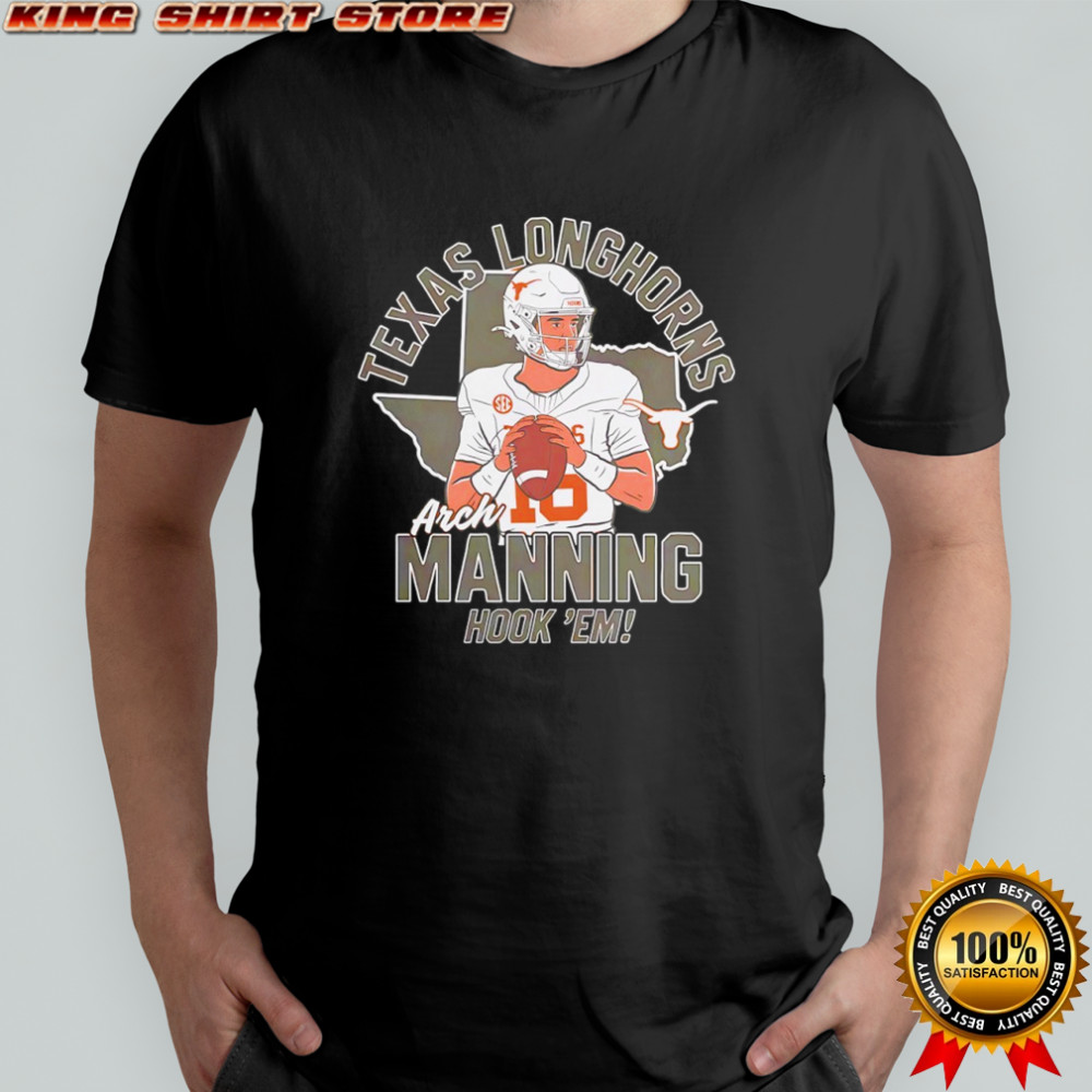 Texas Longhorns Arch Manning hook ’em football shirt