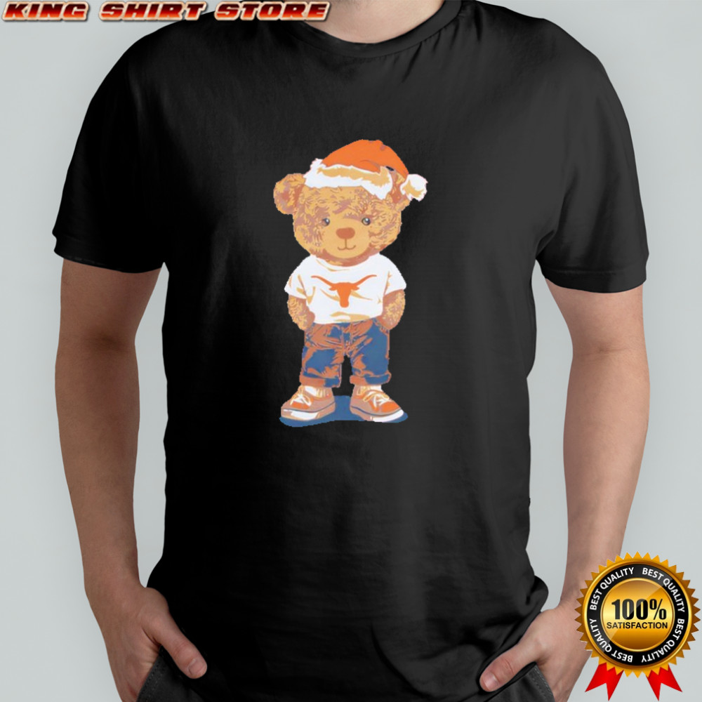 Texas Longhorns Santa Hat Bear Shirt