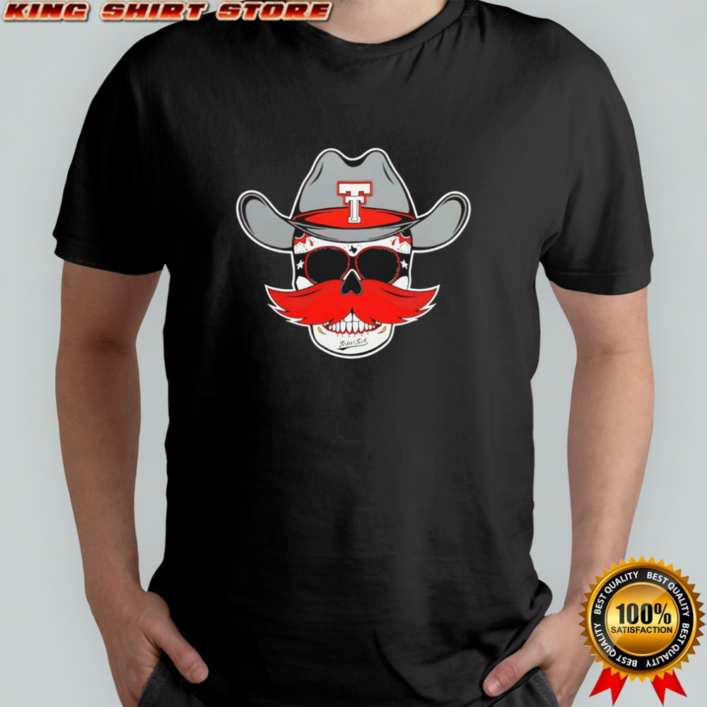Texas Tech Dark Horse Western Skully Head shirt