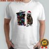 Trashy Christmas Raccoon Trash lights graphic shirt