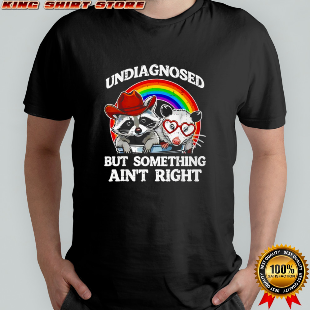 Undiagnosed But Something Aint Right Raccoon LGBT shirt