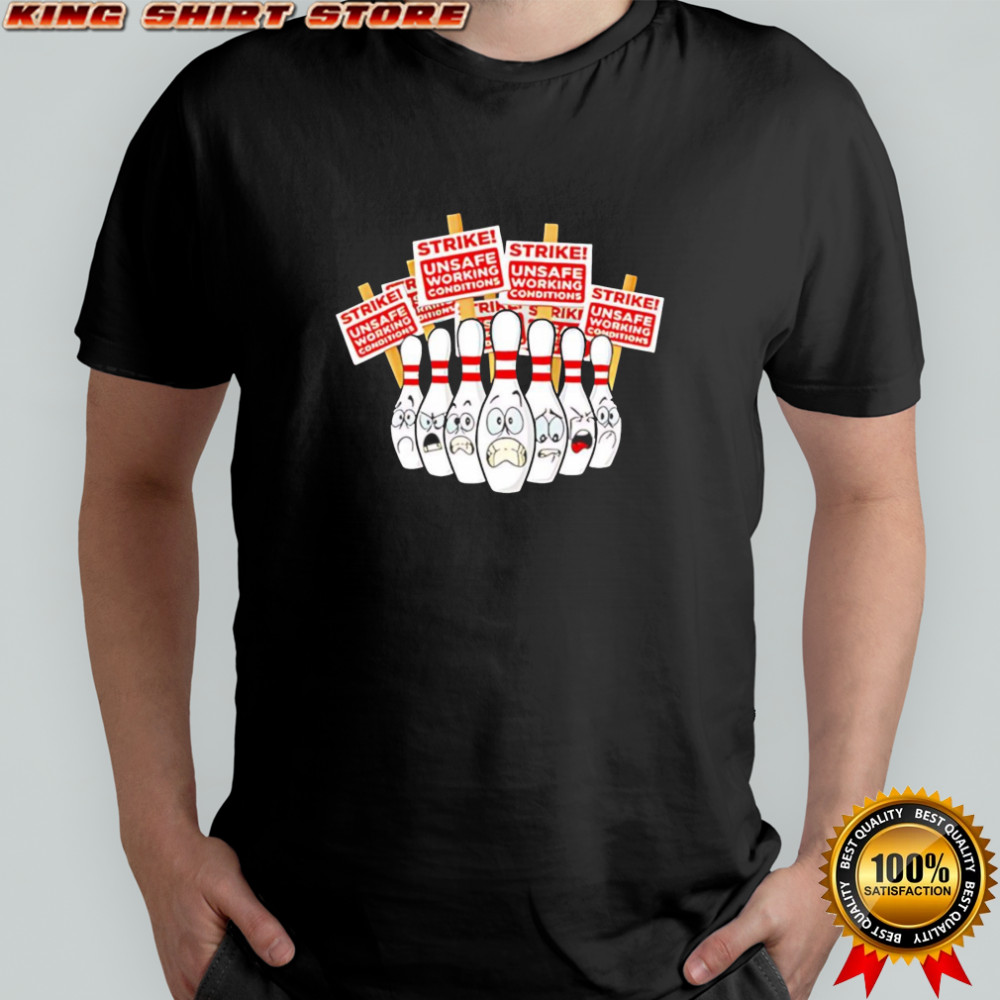USBC Bowling Pins on Strike shirt