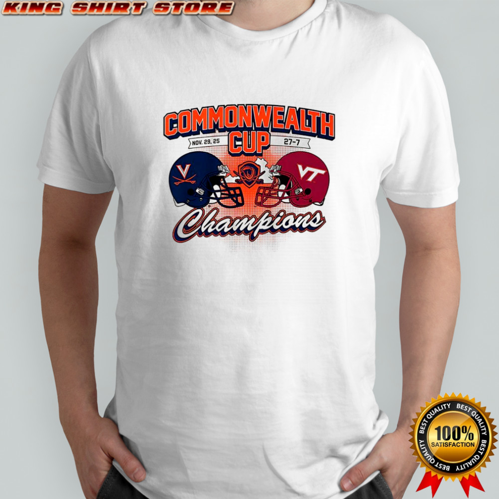 Virginia Cavaliers vs Virginia Tech Hokies NCAA Cavaliers Commonwealth Cup winner 2025 shirt