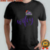 Wifey Colorado Rockies Santa Hat Merry Christmas T-Shirt