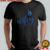 Wifey Los Angeles Dodgers Santa Hat Merry Christmas T-Shirt